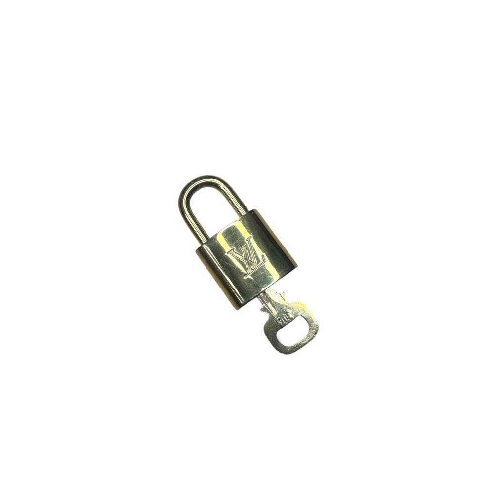 Louis Vuitton Padlock Lock & Key #304 Gold Tone Authentic Replacement